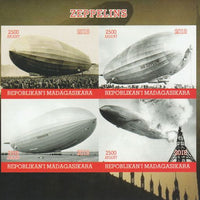 Madagascar 2018 Zeppelins imperf sheetlet containing 4 values unmounted mint. Note this item is privately produced and is offered purely on its thematic appeal.