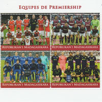 Madagascar 2018 Premier League Football Teams #1 perf sheetlet containing 4 values unmounted mint. Note this item is privately produced and is offered purely on its thematic appeal.