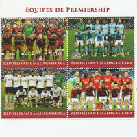 Madagascar 2018 Premier League Football Teams #2 perf sheetlet containing 4 values unmounted mint. Note this item is privately produced and is offered purely on its thematic appeal.