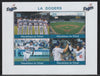Chad 2018 The Dodgers (Baseball) perf sheetlet containing 4 values unmounted mint. Note this item is privately produced and is offered purely on its thematic appeal.