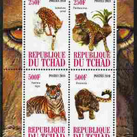 Chad 2010 African Fauna #3 perf sheetlet containing 4 values unmounted mint