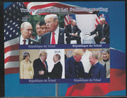 Chad 2018 Trump & Putin Summit imperf sheetlet containing 4 values unmounted mint. Note this item is privately produced and is offered purely on its thematic appeal.
