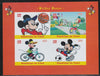Chad 2018 Mickey Mouse imperf sheetlet containing 4 values unmounted mint. Note this item is privately produced and is offered purely on its thematic appeal.