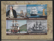 Madagascar 2018 Captain Cook perf sheetlet containing 4 values unmounted mint. Note this item is privately produced and is offered purely on its thematic appeal.