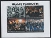 Madagascar 2018 Iron Maiden perf sheetlet containing 4 values unmounted mint. Note this item is privately produced and is offered purely on its thematic appeal.