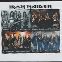 Madagascar 2018 Iron Maiden perf sheetlet containing 4 values unmounted mint. Note this item is privately produced and is offered purely on its thematic appeal.