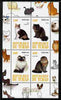Chad 2010 Cats #1 perf sheetlet containing 4 values unmounted mint