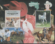 Guinea - Conakry 1998 Roy Rogers perf sheetlet containing 2 values unmounted mint. Note this item is privately produced and is offered purely on its thematic appeal, it has no postal validity
