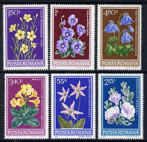 Rumania 1979 Protected Flowers set of 6 unmounted mint, Mi 3581-86