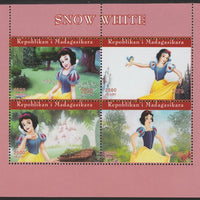 Madagascar 2020 Snow White perf sheetlet containing 4 values unmounted mint