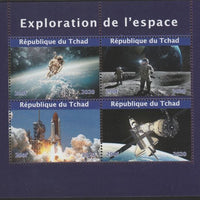 Chad 2020 Space Exploration perf sheetlet containing 4 values unmounted mint