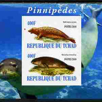 Chad 2010 Seals #1 imperf sheetlet containing 2 values unmounted mint