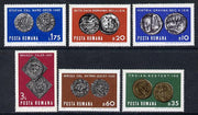 Rumania 1970 Ancient Coins set of 6 unmounted mint, SG 3725-30, Mi 2850-55