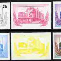 St Vincent 1985 Flour Milling 20c the set of 6 imperf progressive proofs comprising the 4 individual colours plus 2 and 3-colour composites as SG 928 unmounted mint