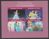 Chad 2020 70th Anniversary of Cinderella imperf sheetlet containing 4 values unmounted mint