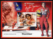 Mozambique 2010 Ayrton Senna perf s/sheet unmounted mint. Note this item is privately produced and is offered purely on its thematic appeal