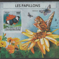 Central African Republic 2015 Butterflies #5 imperf s/sheet unmounted mint. Note this item is privately produced and is offered purely on its thematic appeal