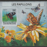 Central African Republic 2015 Butterflies #6 imperf s/sheet unmounted mint. Note this item is privately produced and is offered purely on its thematic appeal