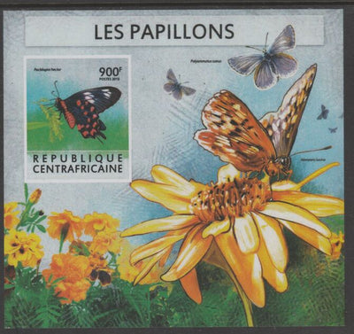 Central African Republic 2015 Butterflies #6 imperf s/sheet unmounted mint. Note this item is privately produced and is offered purely on its thematic appeal