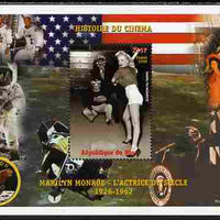 Niger Republic 1999 History of the Cinema - Marilyn Monroe perf s/sheet unmounted mint. Note this item is privately produced and is offered purely on its thematic appeal