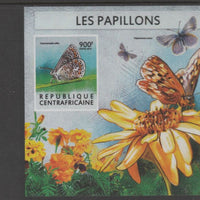Central African Republic 2015 Butterflies #7 imperf s/sheet unmounted mint. Note this item is privately produced and is offered purely on its thematic appeal