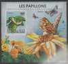 Central African Republic 2015 Butterflies #8 imperf s/sheet unmounted mint. Note this item is privately produced and is offered purely on its thematic appeal