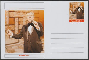 Palatine (Fantasy) Personalities - Matt Munro postal stationery card unused and fine