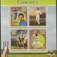 Madagascar 2015 Cricket perf sheet containing 4 values unmounted mint