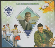 Mali 2019 Celebrity Scouts perf deluxe sheet containing one diamond shaped value unmounted mint