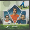 Mali 2019 Football Champions #1 perf sheet containing three shaped values unmounted mint
