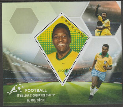 Mali 2019 Football Champions #1 perf deluxe sheet containing one diamond shaped value unmounted mint