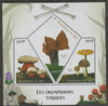 Mali 2019 Poisonous Mushrooms,perf sheet containing three shaped values unmounted mint