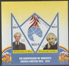 Mali 2015 Russell - Einstein Manifesto perf sheet containing three shaped values unmounted mint
