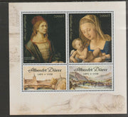 Congo 2018 Albrecht Durer perf sheet containing two values plus two labels unmounted mint