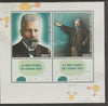 Congo 2017 Edward Buchner - Chemistry perf sheet containing two values plus two labels unmounted mint