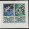 Congo 2017 Calipso Space Mission perf sheet containing two values plus two labels unmounted mint