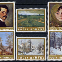 Rumania 1975 Paintings by Andreescu set of 6, Mi 3247-52
