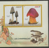 Ivory Coast 2016 Fungi perf sheet containing two values unmounted mint