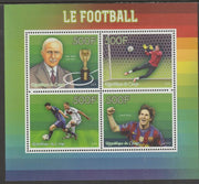 Congo 2015 Football perf sheet containing four values unmounted mint