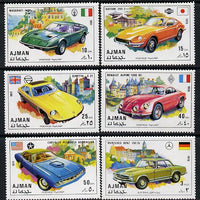 Ajman 1971 Cars set of 6 unmounted mint, Mi 956-61