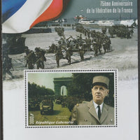 Gabon 2019 Liberation of France - 75th Anniversary perf m/sheet containing one value unmounted mint