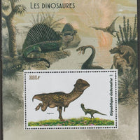 Gabon 2019 Dinosaurs perf m/sheet containing one value unmounted mint