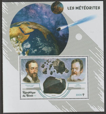 Benin 2019 Meteorites perf m/sheet containing one value unmounted mint