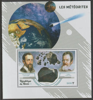 Benin 2019 Meteorites perf m/sheet containing one value unmounted mint