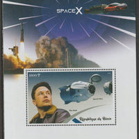 Benin 2019 SpaceX perf m/sheet containing one value unmounted mint