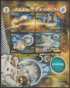 Mali 2017 Space Exploration - 50 Years perf sheet containing four values unmounted mint