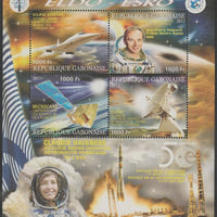 Gabon 2017 Space Exploration - 50 Years #2 perf sheet containing four values unmounted mint