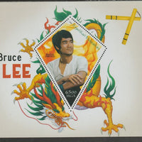 Madagascar 2018 Bruce Lee perf deluxe sheet containing one diamond shaped value unmounted mint