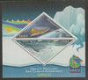 Ivory Coast 2017 Gravity Recovery & Climate Experiment (GRACE) #2 perf sheet containing two triangular values unmounted mint