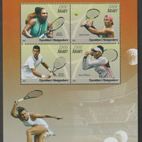 Madagascar 2019 Tennis perf sheet containing four values unmounted mint